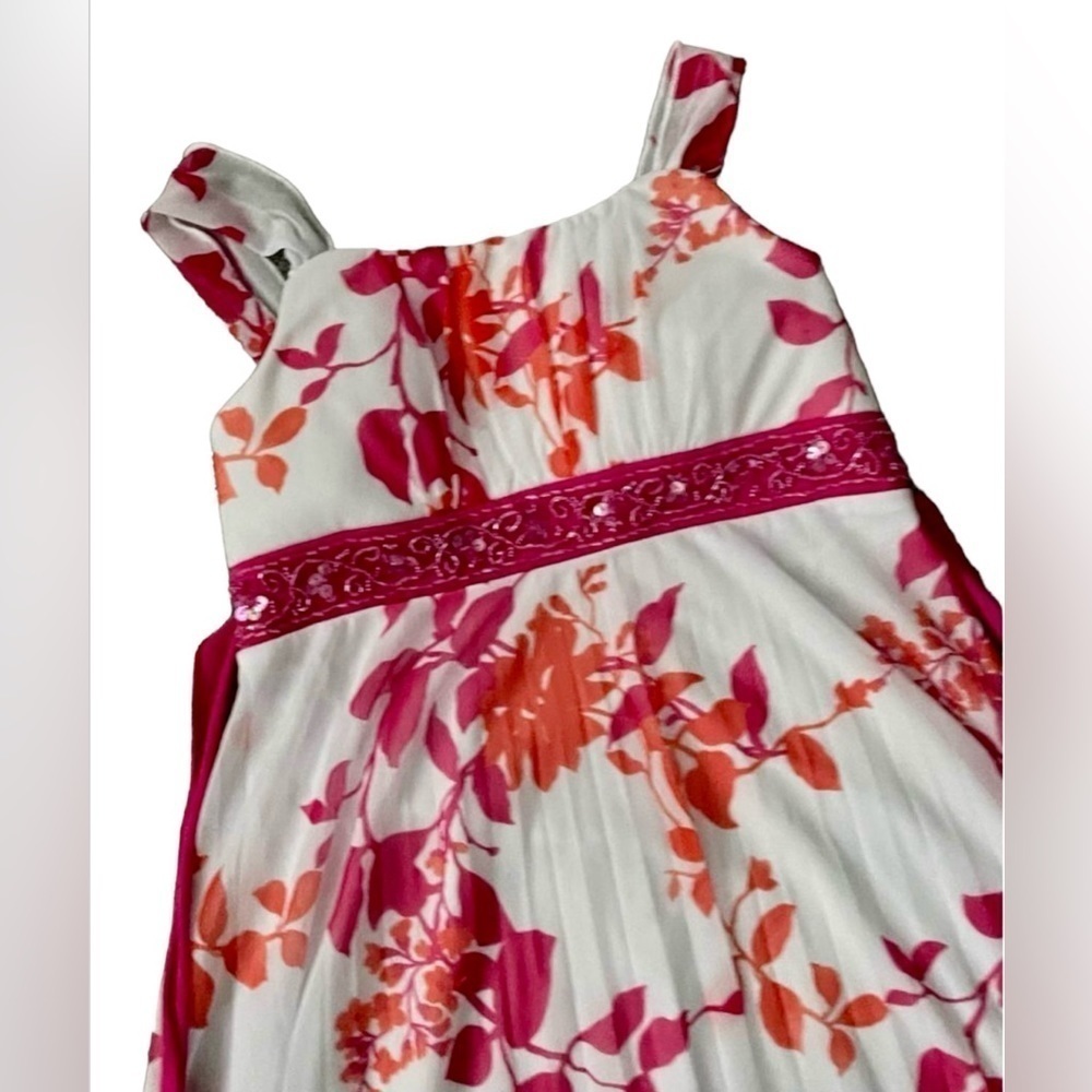 Speechless Sleeveless pink Floral Tulle Overlay Dress Size 16